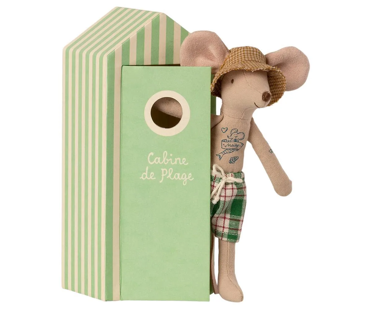 Maileg Beach Mouse Dad In Cabin