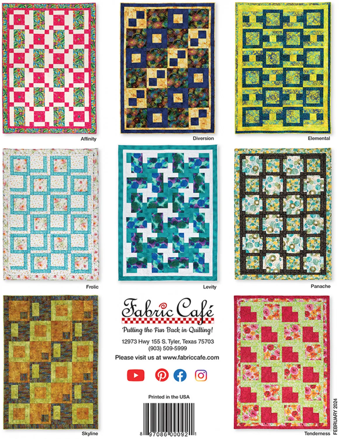Make It Easy With 3-Yard Quilts Pattern Book