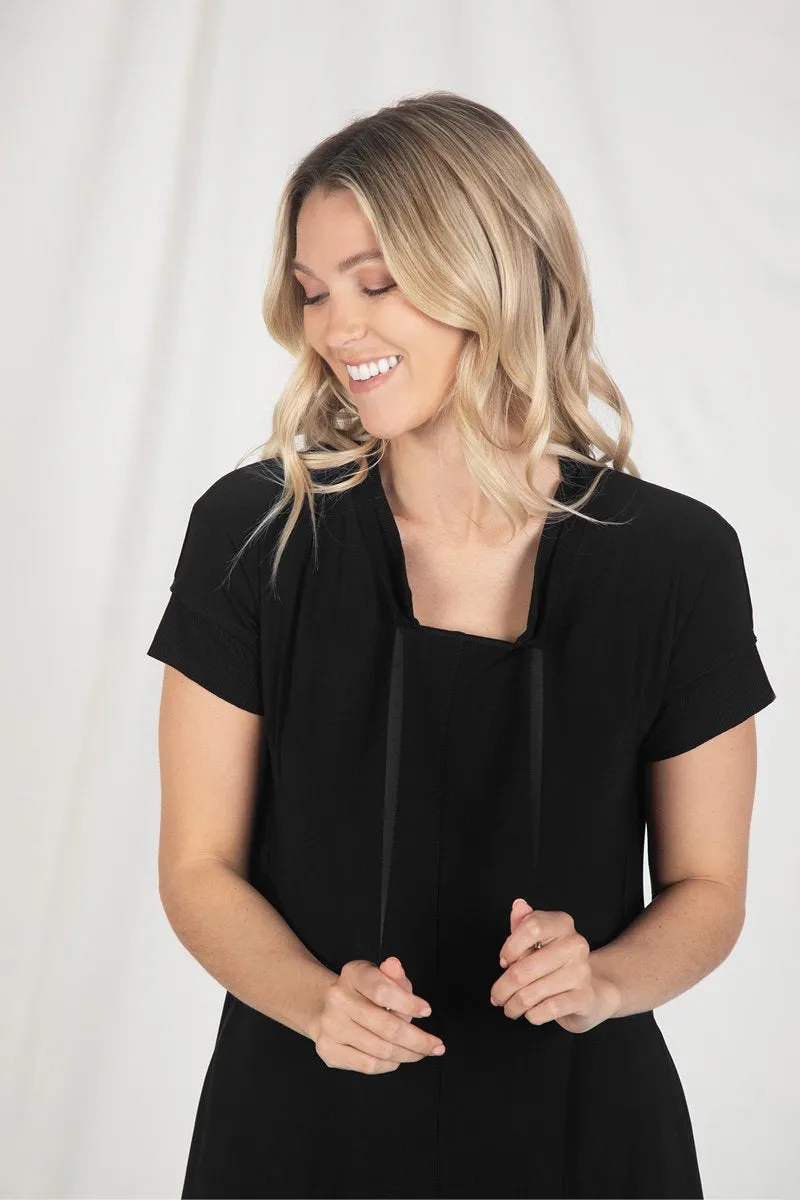 Motion Trim Dress | Black