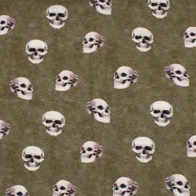 Organic Knit - GOTS - Skull - Pickel Green