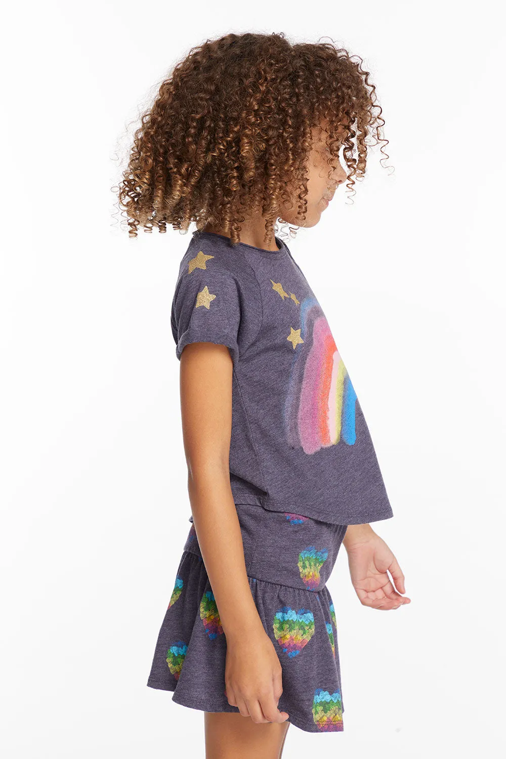 Painted Rainbow Girls Tee