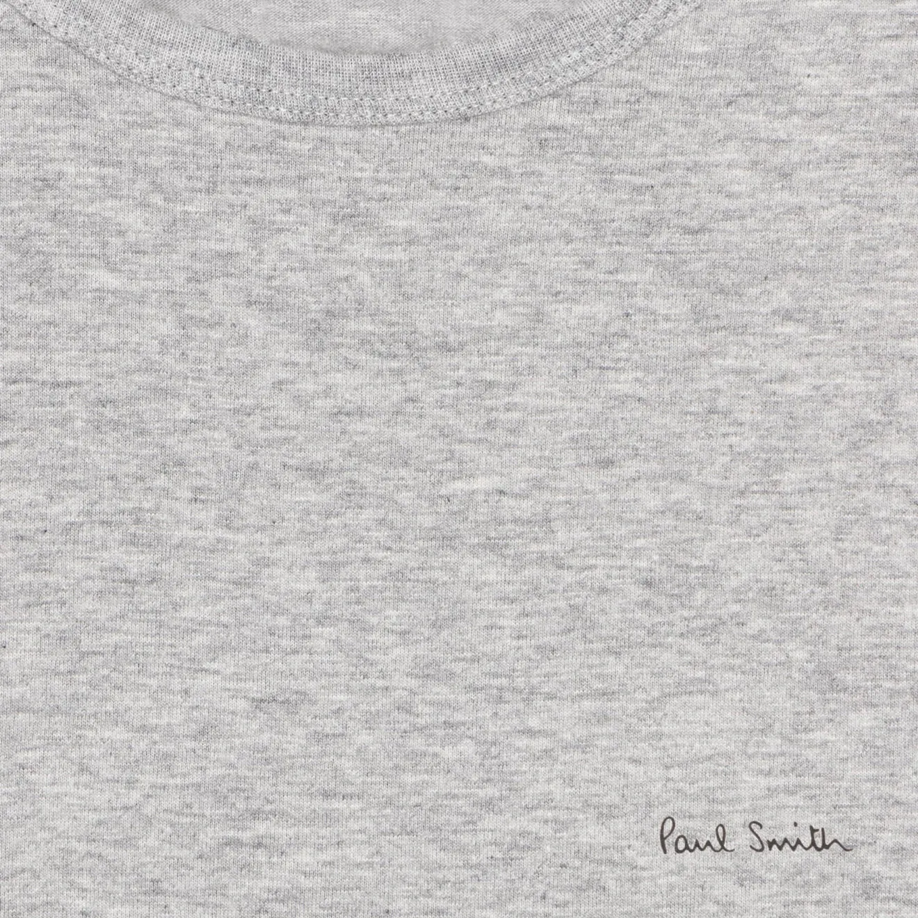 Paul Smith Organic Cotton Logo Lounge T-Shirts Three Pack White / Black / Grey