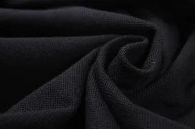 Premium Organic Cotton Piquet - Black