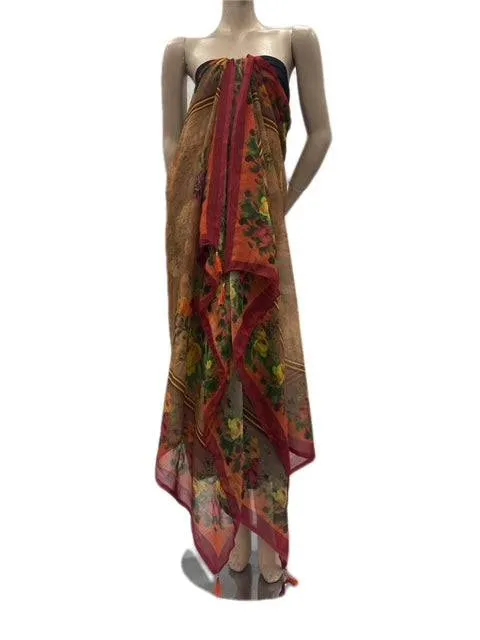 Printed Chiffon Sarong - 11
