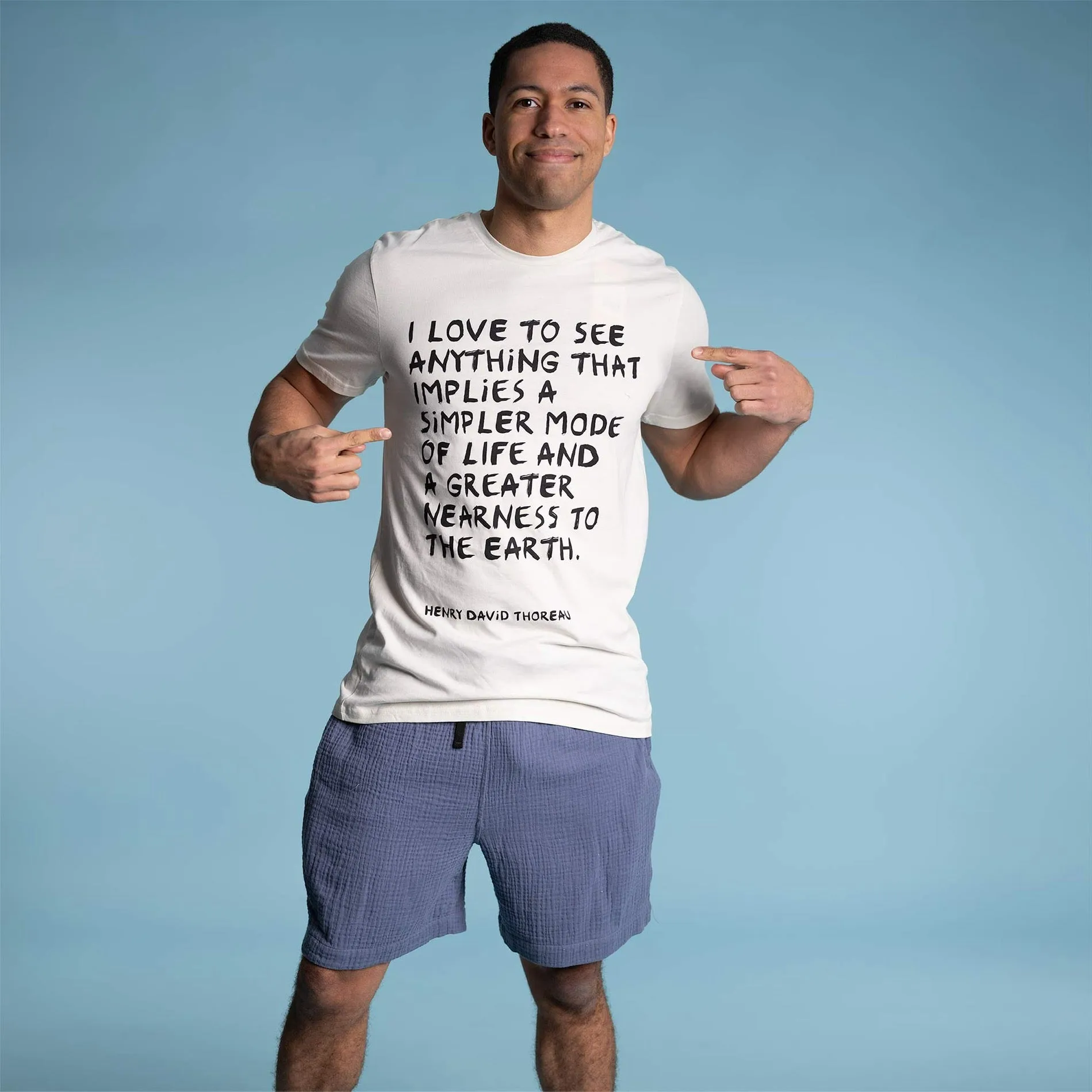 PUREVALLEY 100% Organic Prima Cotton T-Shirt (Unisex) - Thoreau