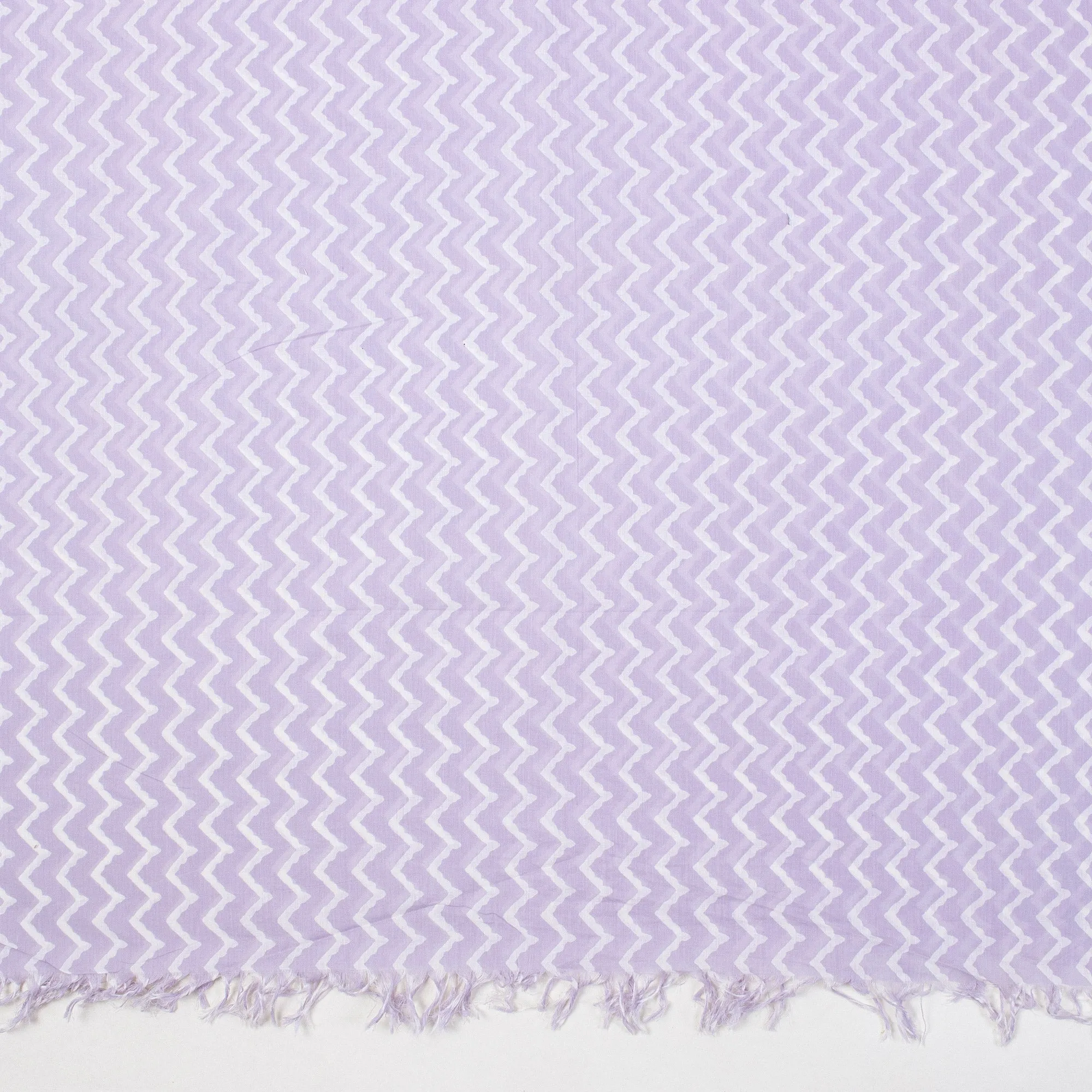 Purple Wave Block Printed Cotton Modest Swimwear Sarong