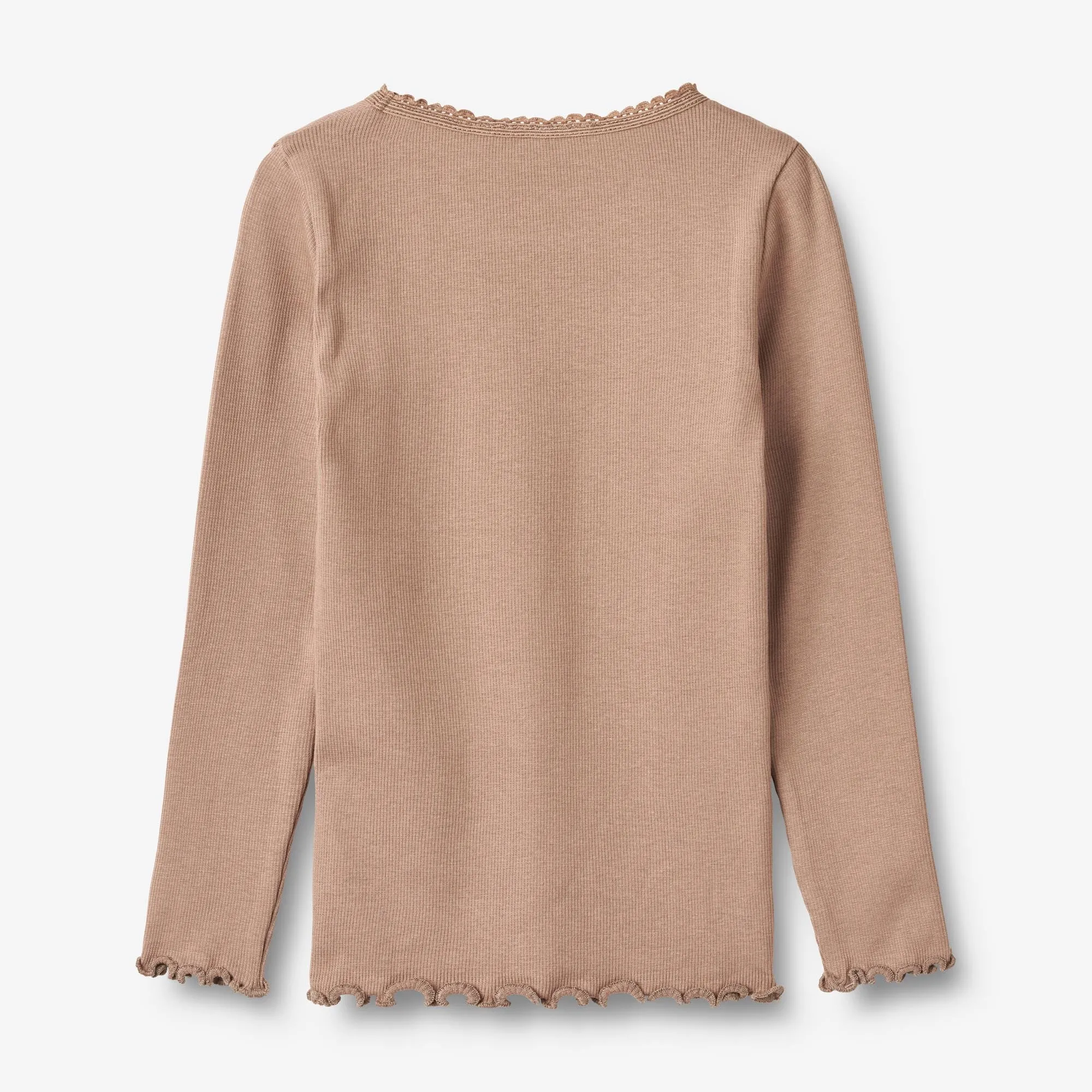 Rib T-Shirt L/S Reese - nougat rose