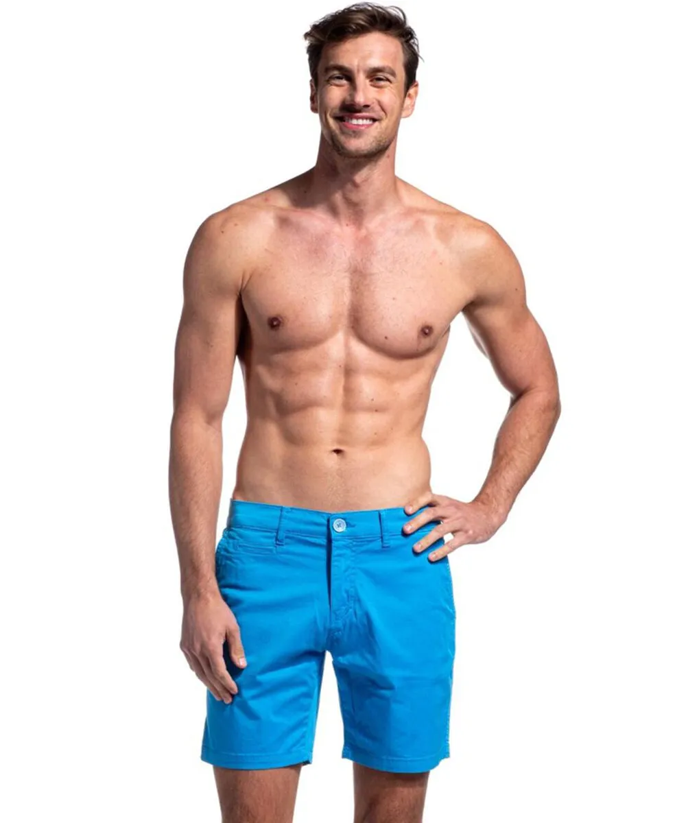 Sky Blue Cotton Shorts by EightX