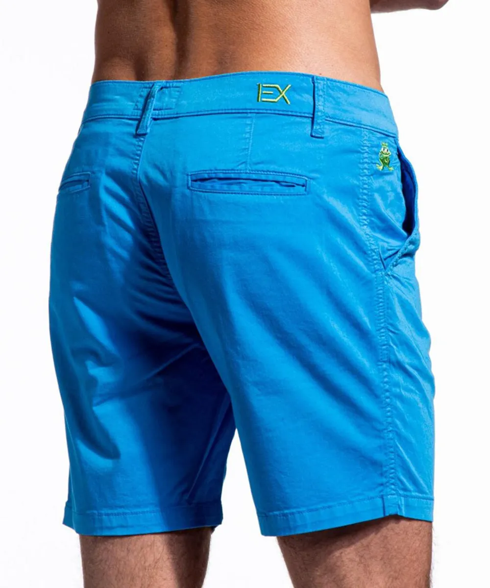 Sky Blue Cotton Shorts by EightX