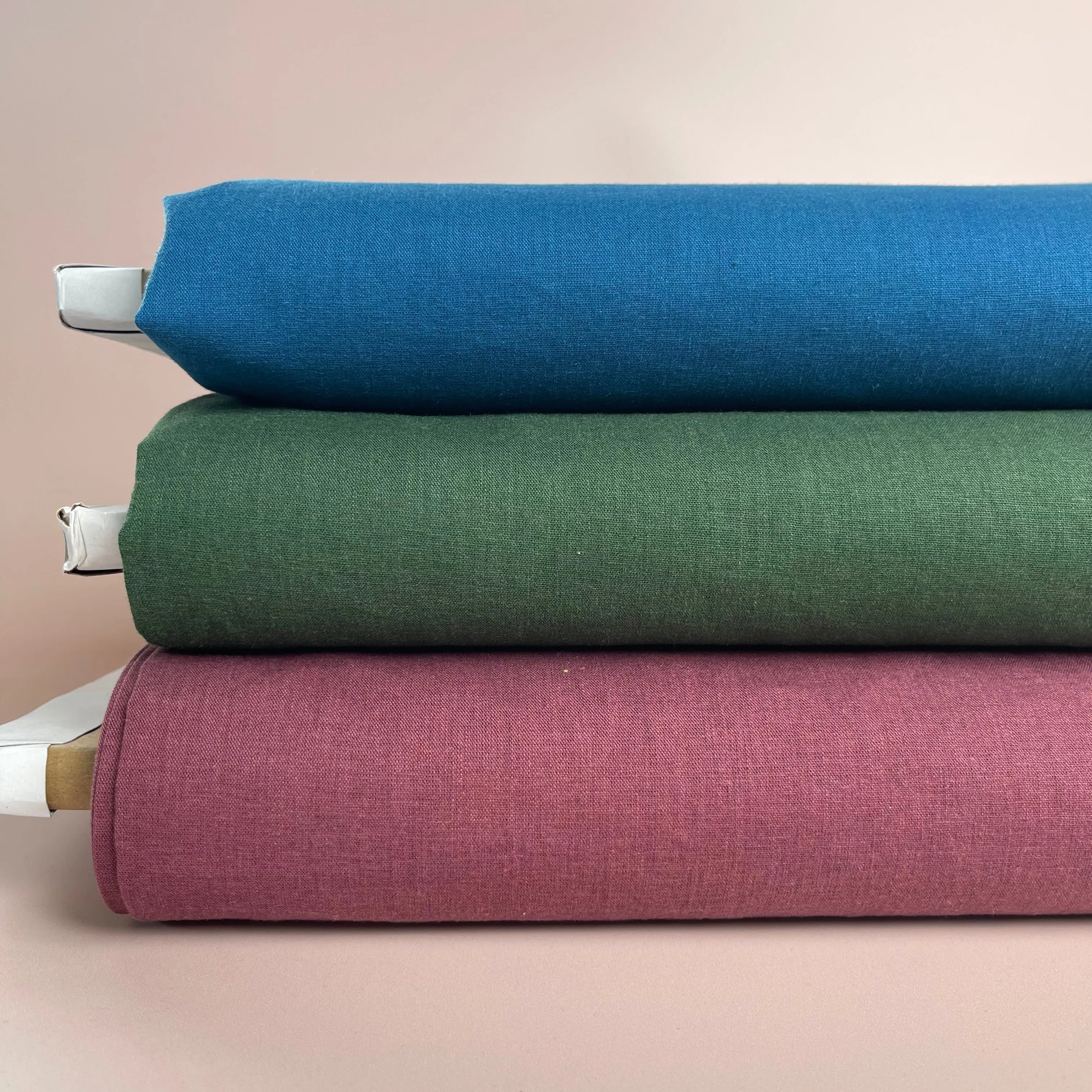 Sorona Linen in Windsor Wine - New Eco Linen Blend Fabric