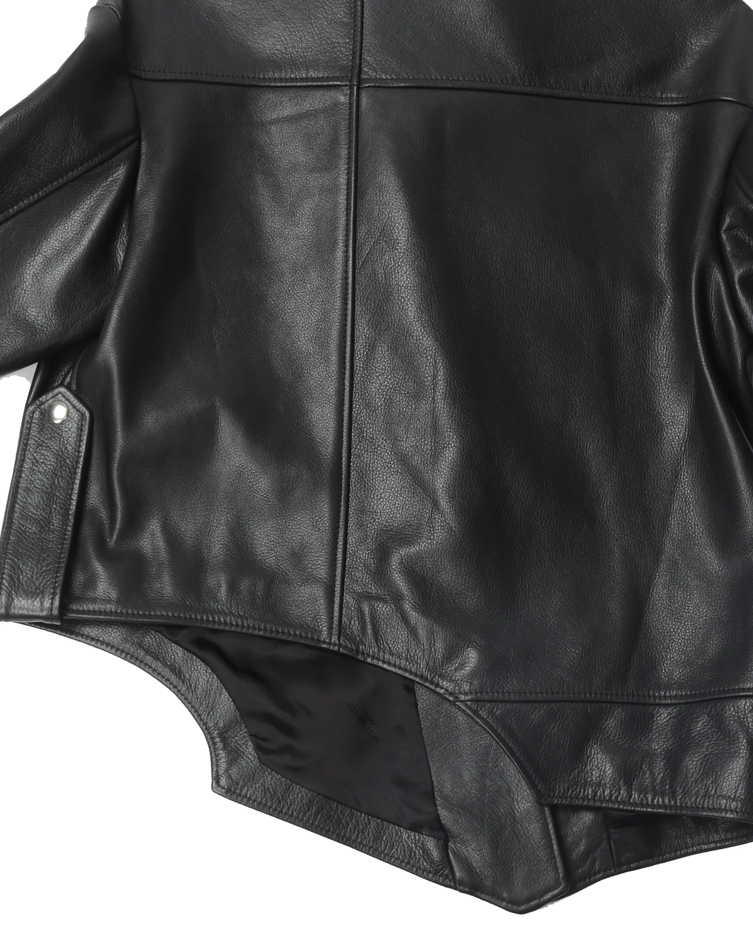 SS20 Asymmetrical Leather Jacket