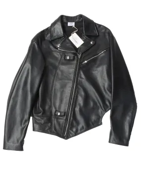 SS20 Asymmetrical Leather Jacket