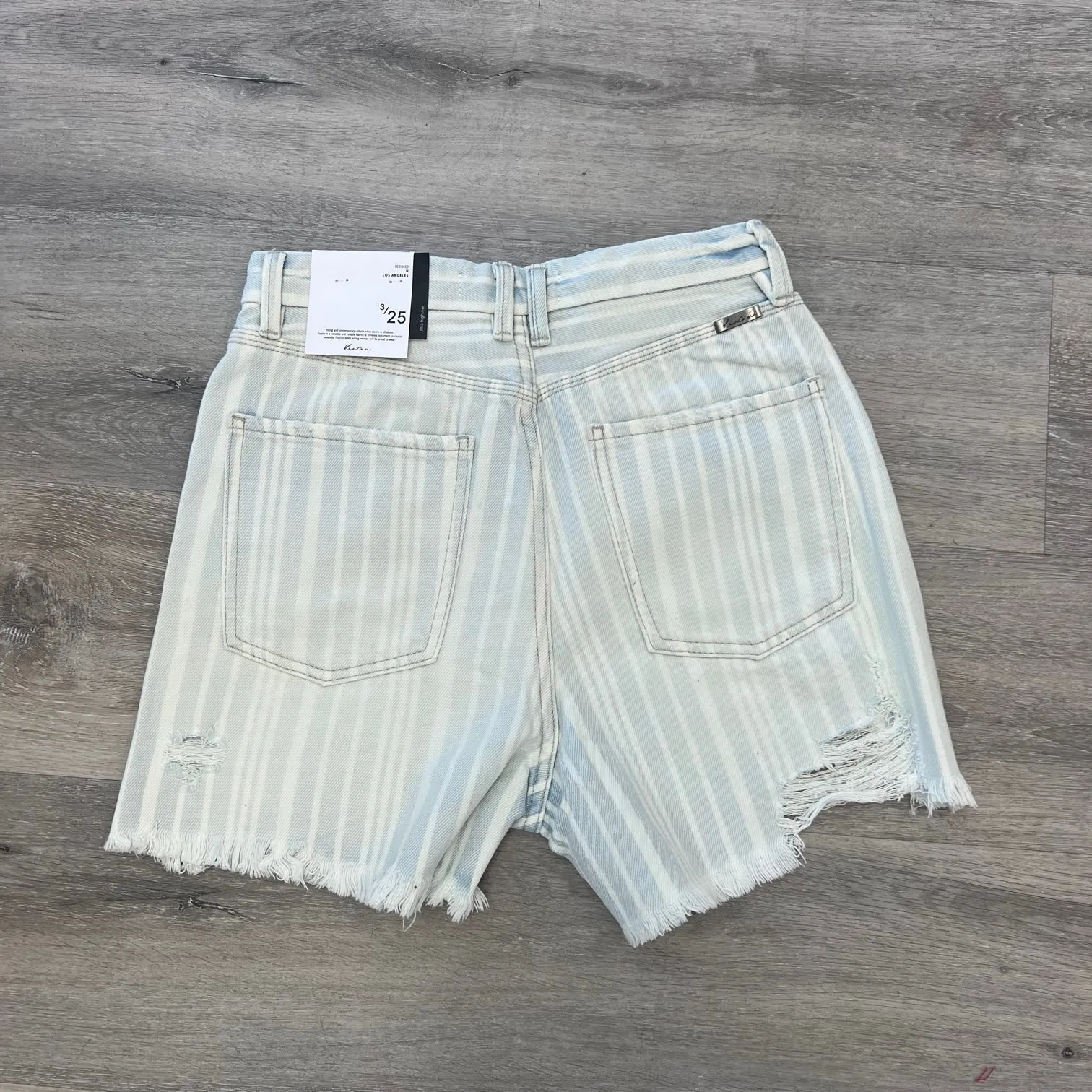Striped Denim Short