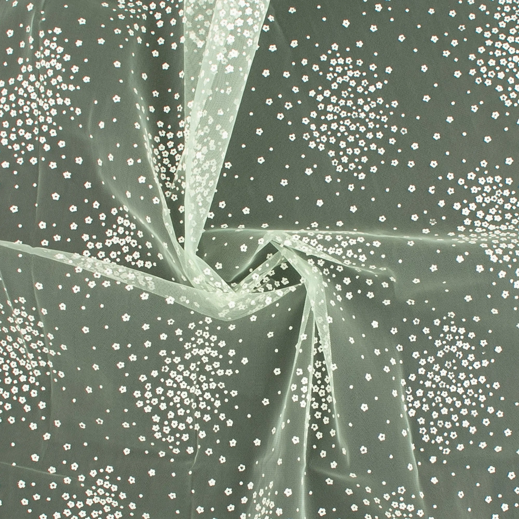 TWINKLE Printed Mesh - Light Green