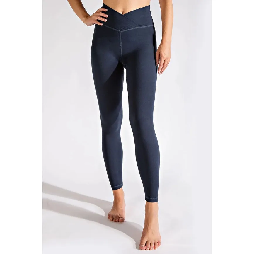 V Waist Full Length Leggings Nocturnal Navy