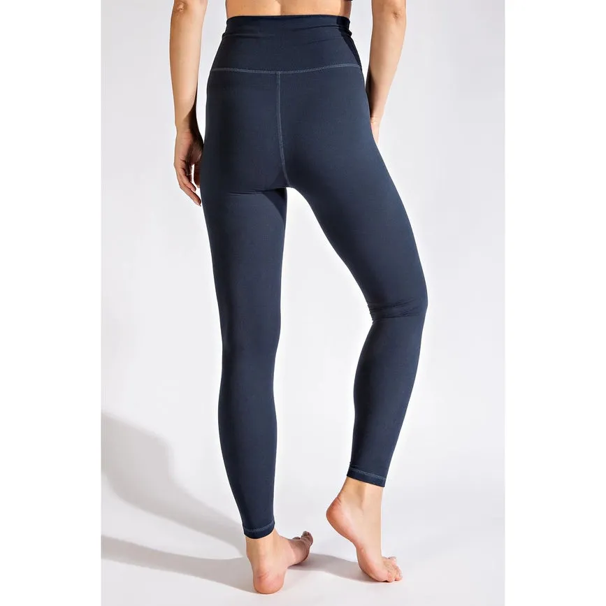 V Waist Full Length Leggings Nocturnal Navy