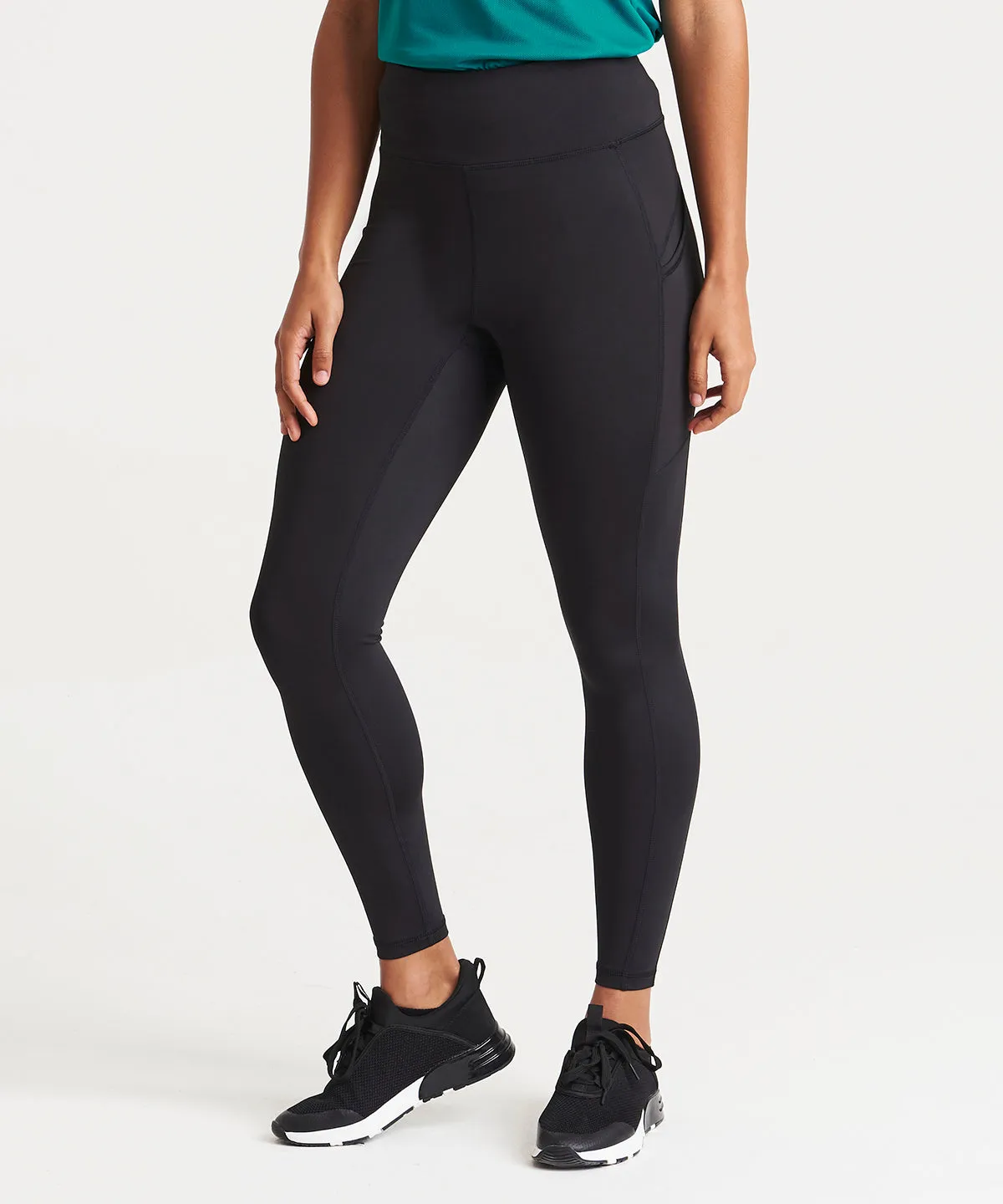 Womens recycled tech leggings | Digital Lavender